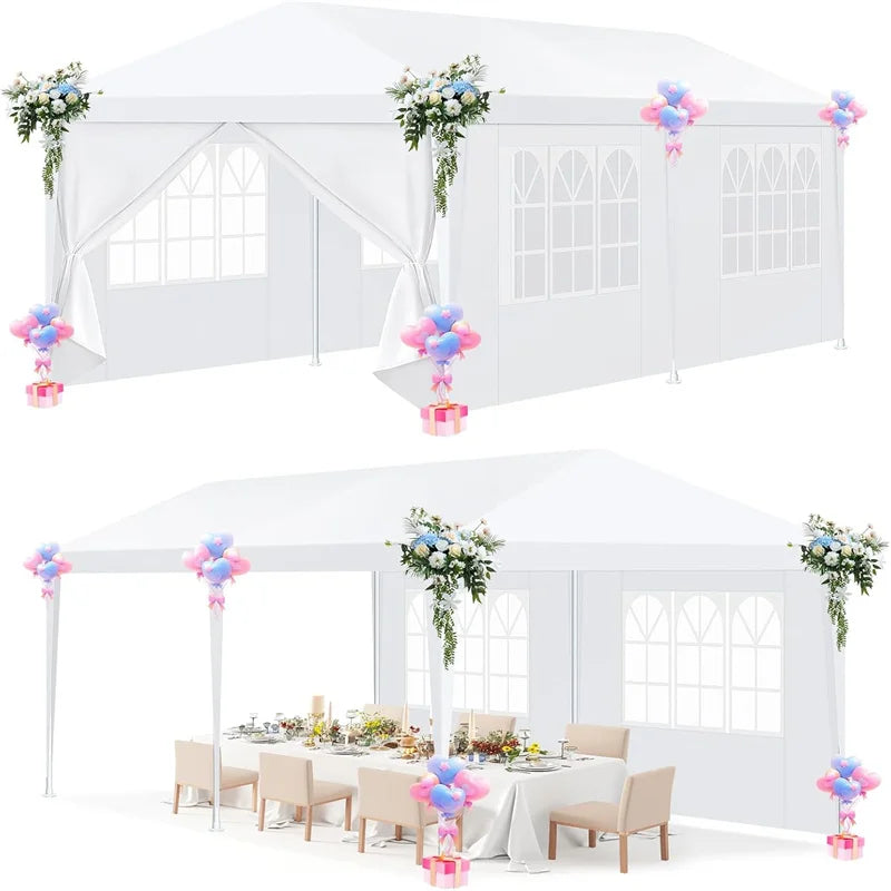 Tooluck Waterproof Party Tent Gazebo Canopy Outdoor Shelter