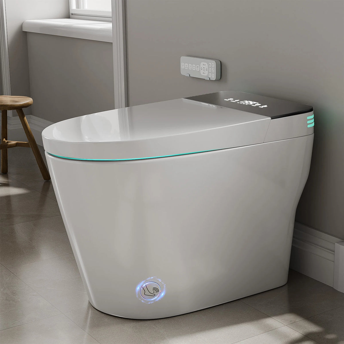 Smart Toilet With Bidet And Heated Seat Auto Open Close