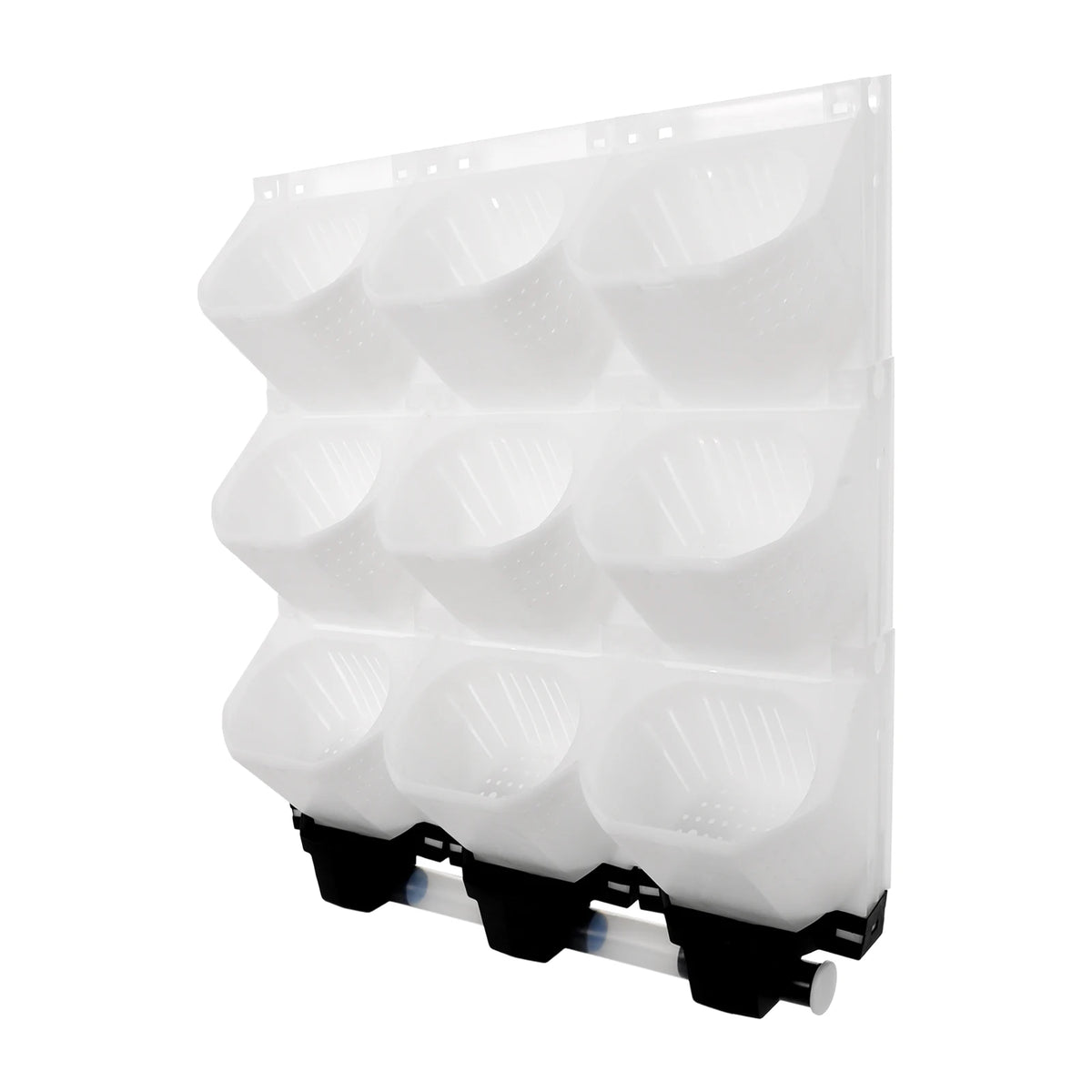 Modular Vertical Wall Planter With Drainage For Home Gardens