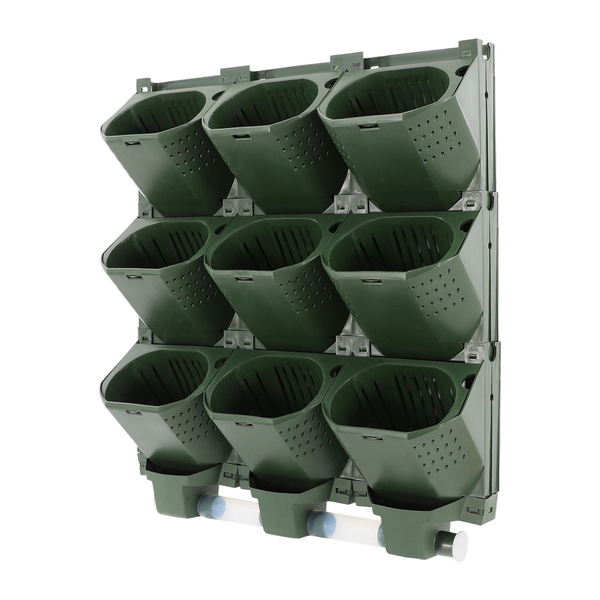 Modular Vertical Wall Planter With Drainage For Home Gardens