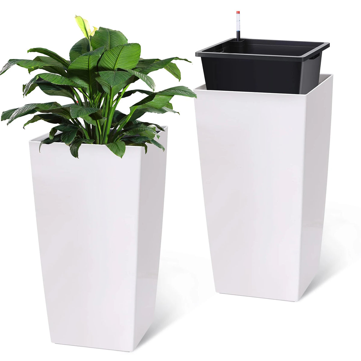 HiMISS Self Watering Planter For Indoor And Outdoor Use