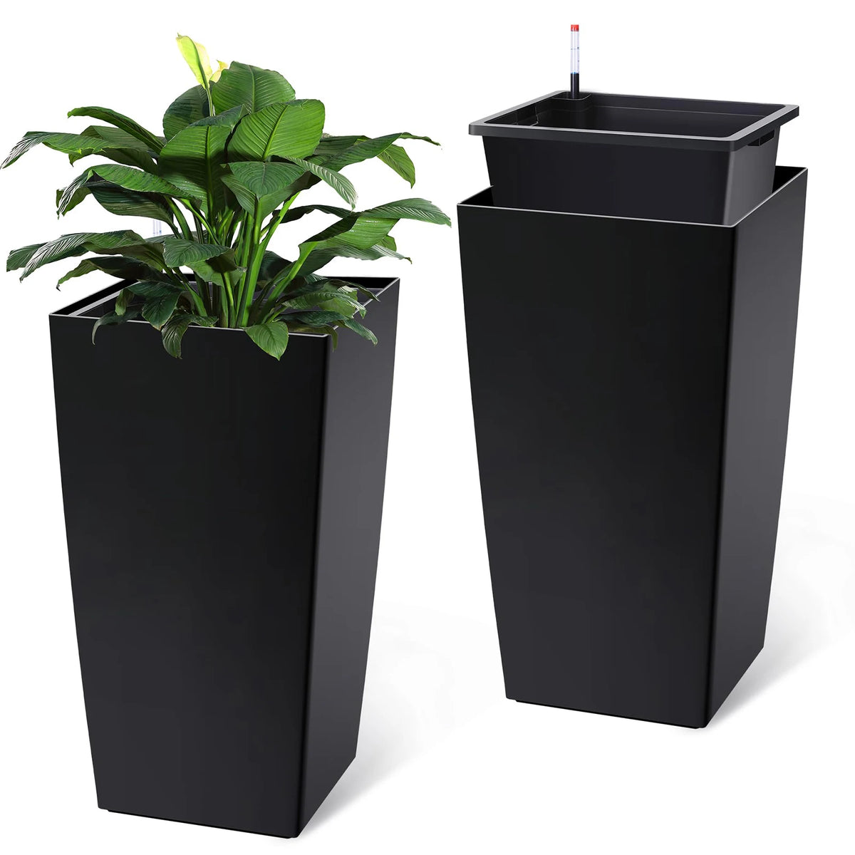 HiMISS Self Watering Planter For Indoor And Outdoor Use