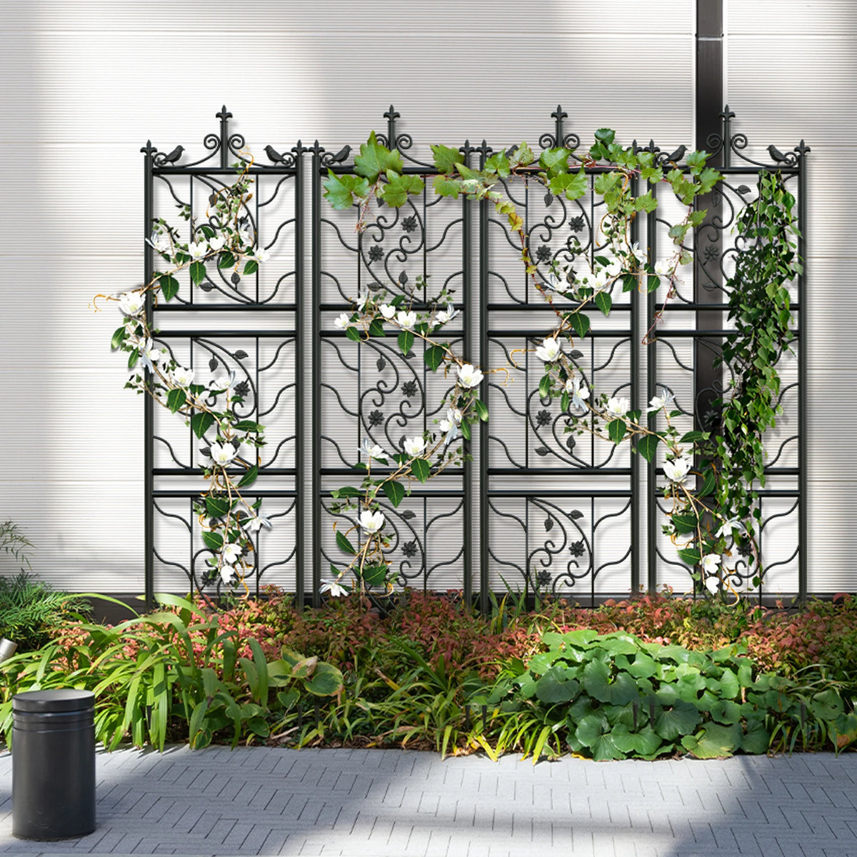Decorative Outdoor Metal Garden Trellis Lattice For Climbing Plants