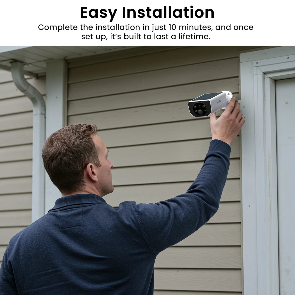 Wansview 2K Outdoor Wireless Security Camera With Floodlight