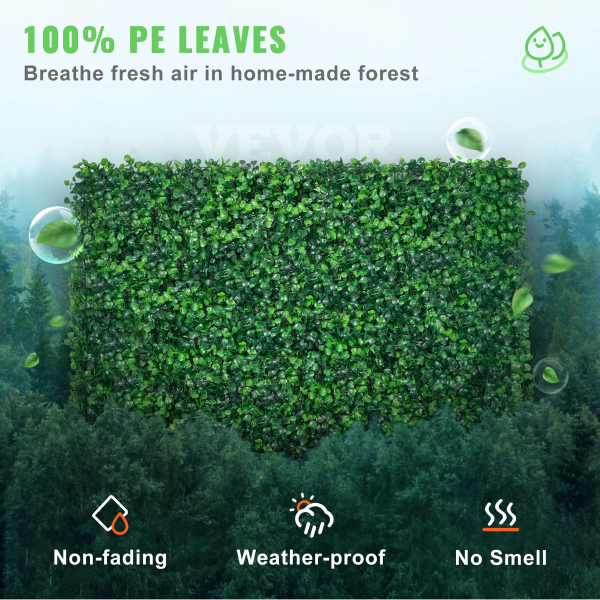 SucceBuy Artificial Boxwood Panel UV 24pcs 20x20/24x16 in Boxwood Hedge Wall Panels Artificial Grass Backdrop Wall Green Grass