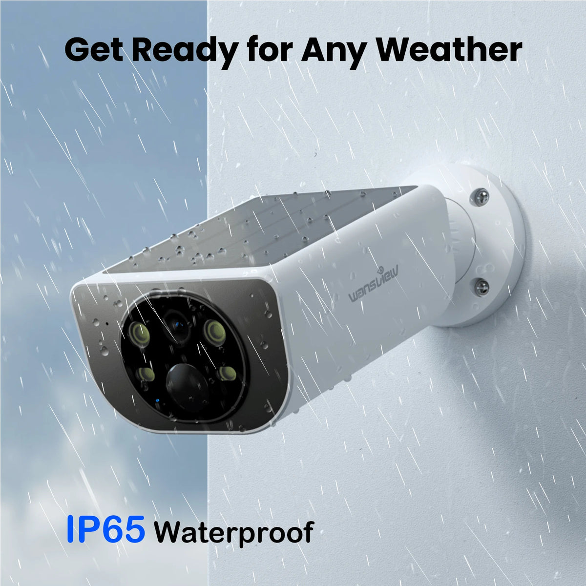 Wansview 2K Outdoor Wireless Security Camera With Floodlight