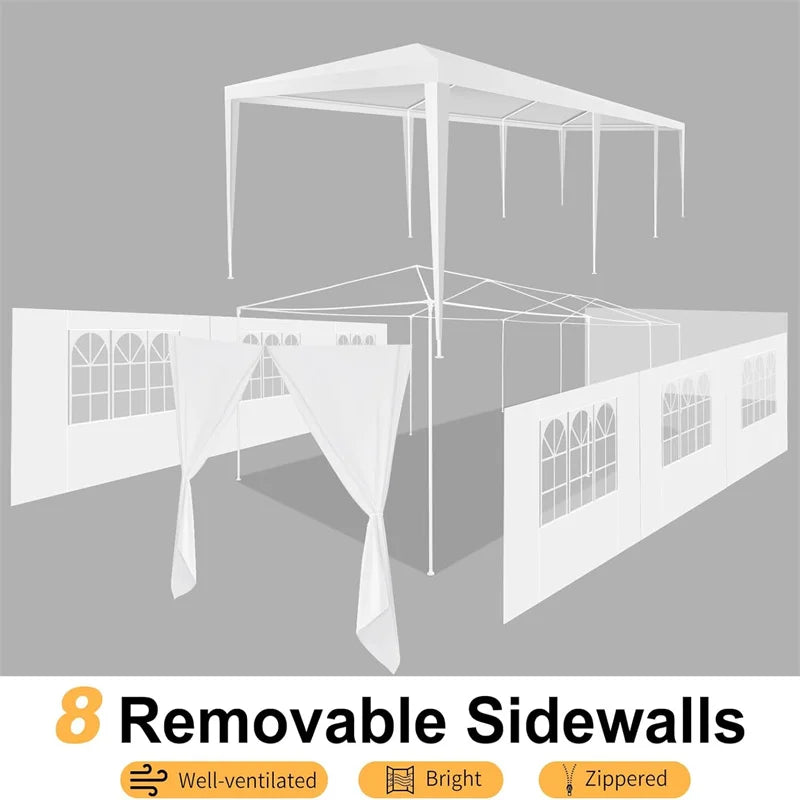 Tooluck Waterproof Party Tent Gazebo Canopy Outdoor Shelter