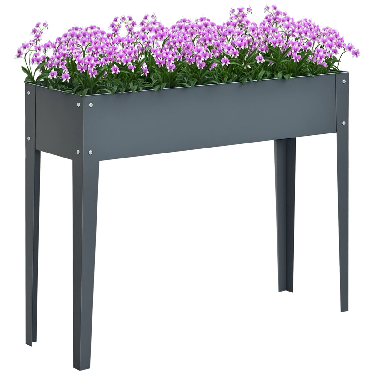 Outsunny Elevated Garden Planter Box For Vegetables And Herbs