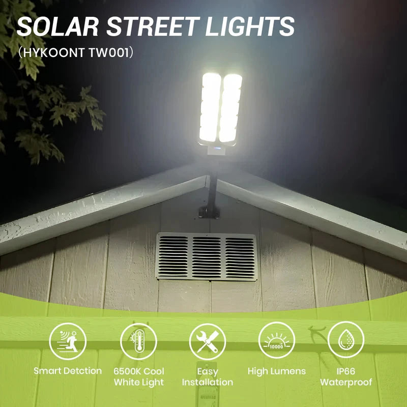 Solar Led Outdoor Street Light With Motion Sensor Remote Control