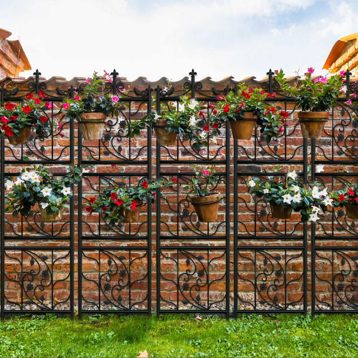 Decorative Outdoor Metal Garden Trellis Lattice For Climbing Plants