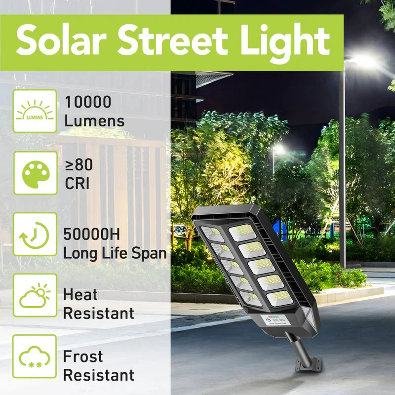 Solar Led Outdoor Street Light With Motion Sensor Remote Control